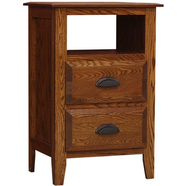 Wolfcraft Summit 2 Drawer Nightstand with opening