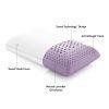 Malouf Z Zoned Dough Memory Foam Pillow Infused with Real Lavender in Details