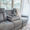 Ashley Mitchner Reclining Sofa with Drop down Console