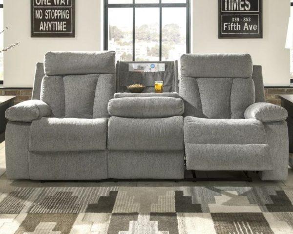 Ashley Mitchiner Reclining Sofa with drop down console